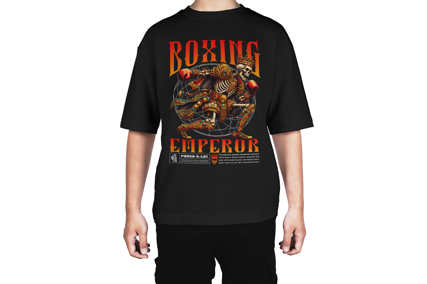 Boxing Emperor Skeleton King Tee