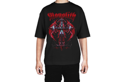 Monolith Cross Dark Red Tee