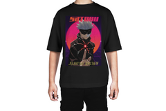 Gojo Satoru Retro Neon Tee