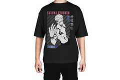 Black & White Sukuna Curse Tee