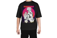 Sukuna Synthwave Style Tee