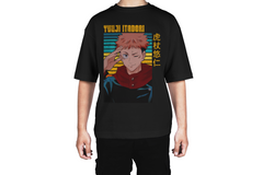 Yuji Itadori Retro Stripes Tee