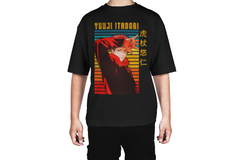Yuuji Itadori Retro Sunset Pose Tee