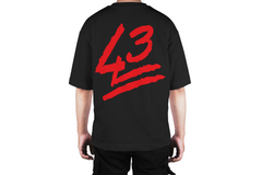 43 Red Print Tee