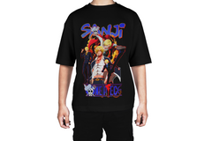 Sanji Black Leg Flame One Piece Tee
