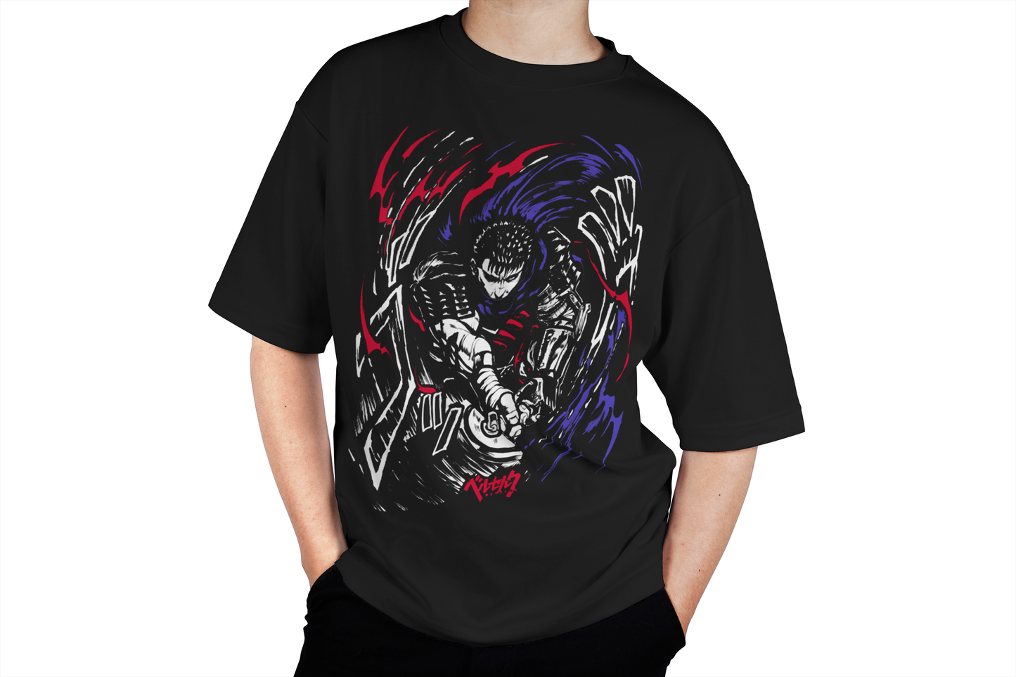 Black Swordsman Strike Tee