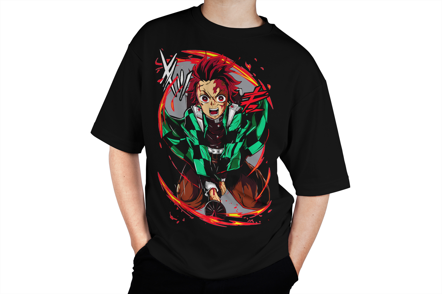Tanjiro Action Slash Tee
