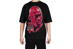Michael Jordan 23 Chicago Bulls GOAT Face Tee