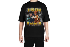 Justin Bieber Pop Star Collage Tee