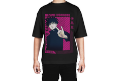 Megumi Fushiguro Neon Pink Tee