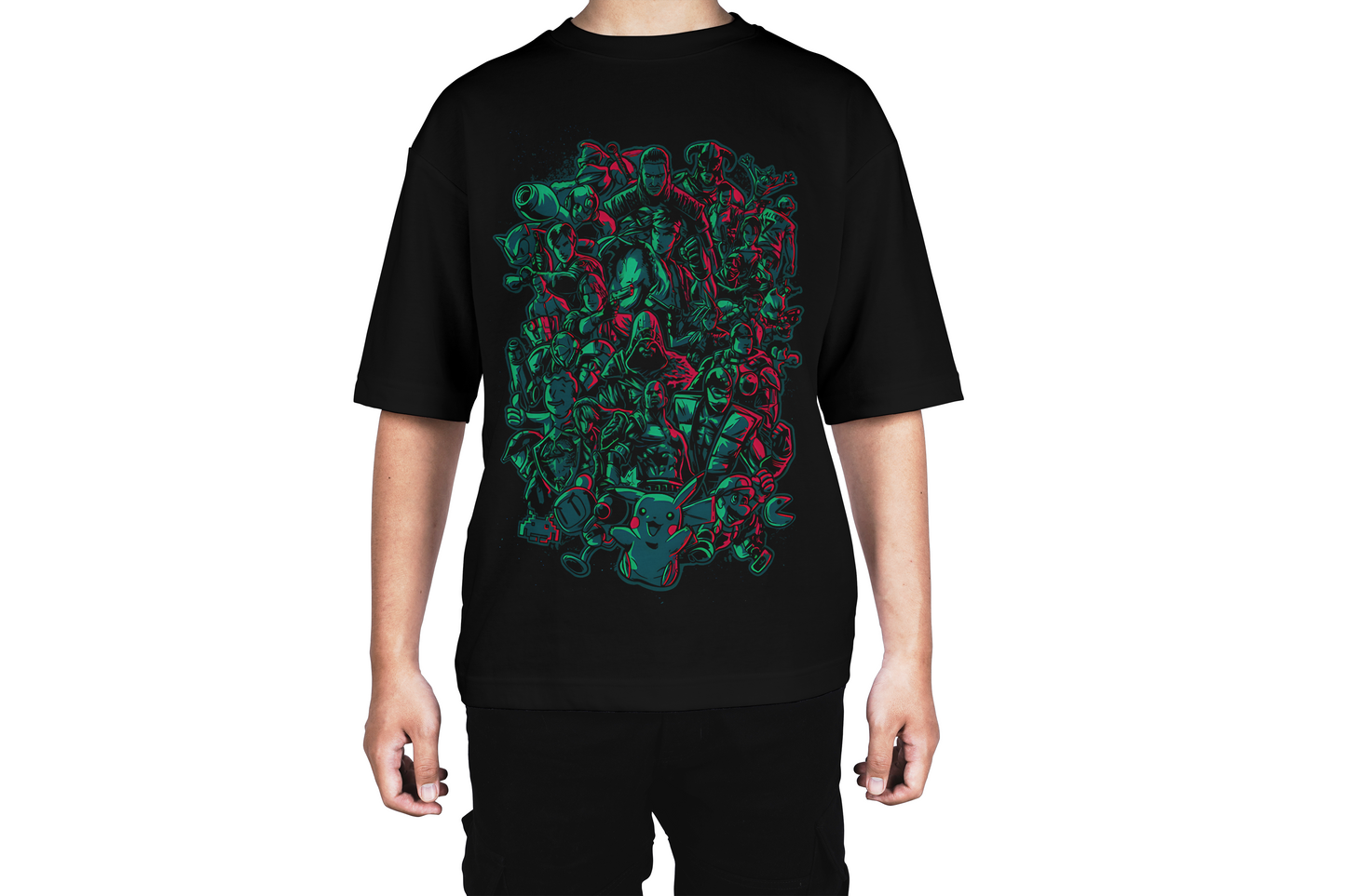 Pixel Clash Characters Tee