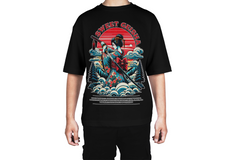 Sweet Geisha Japanese Art Oversized Tee