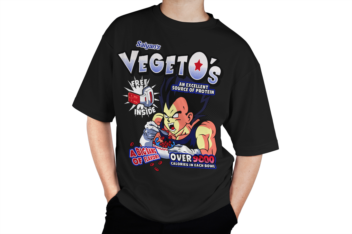 Vegeta's Cereal Over 9000 Calories Tee