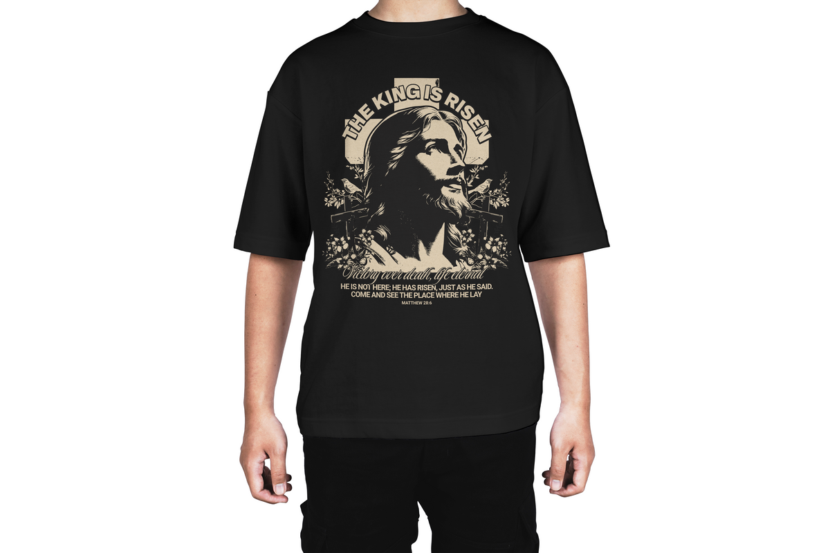 The King Is Risen Christian Tee