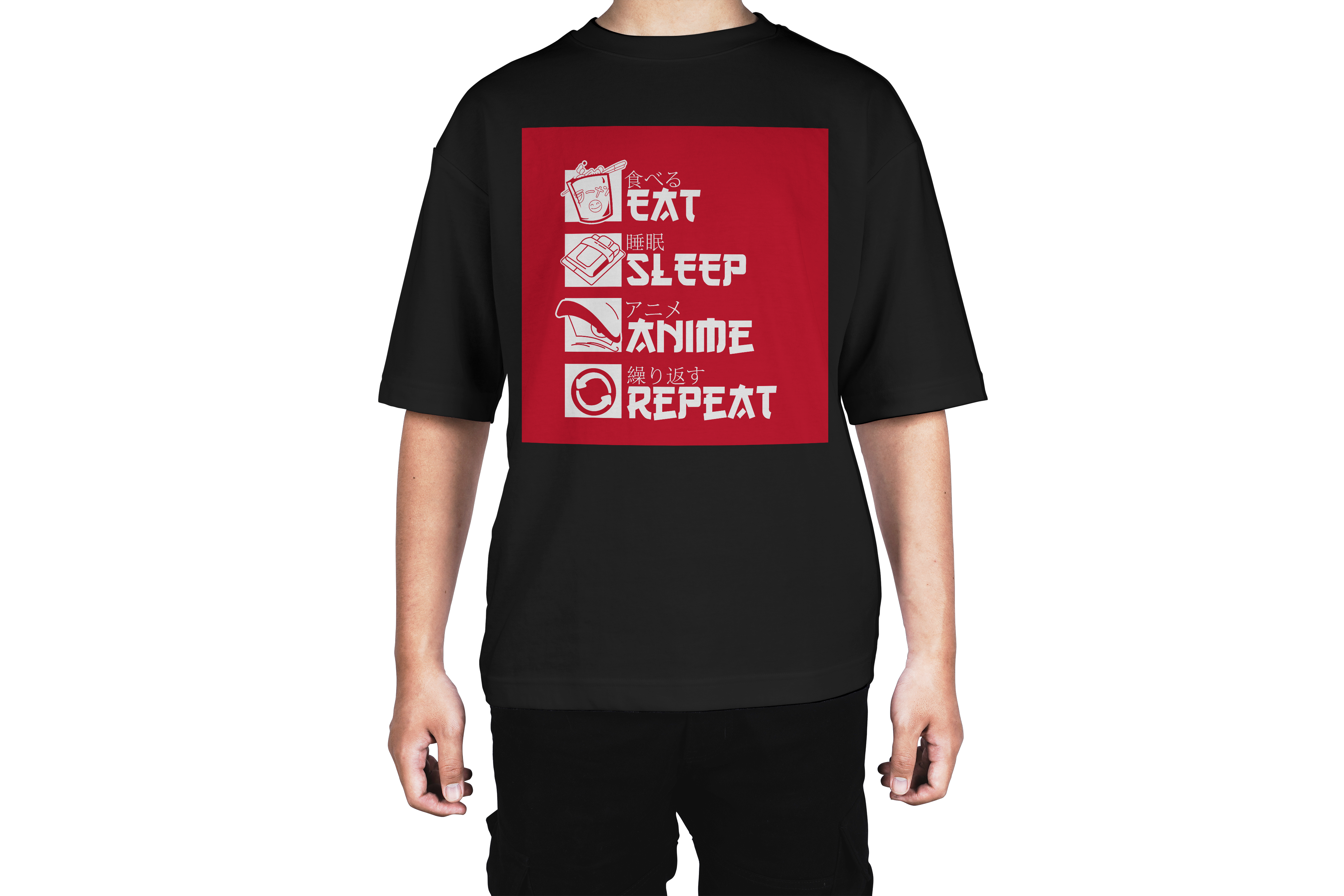 Eat Sleep Anime Repeat Tee
