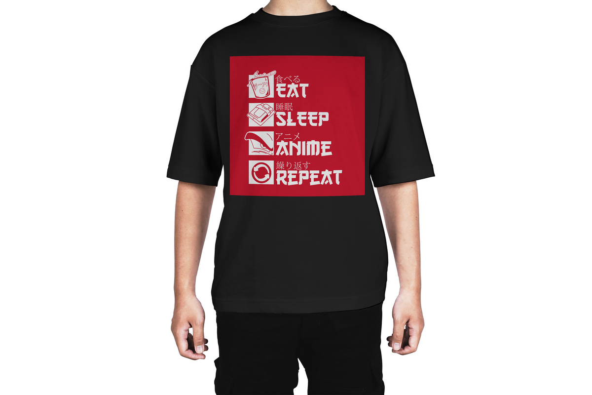 Eat Sleep Anime Repeat Tee