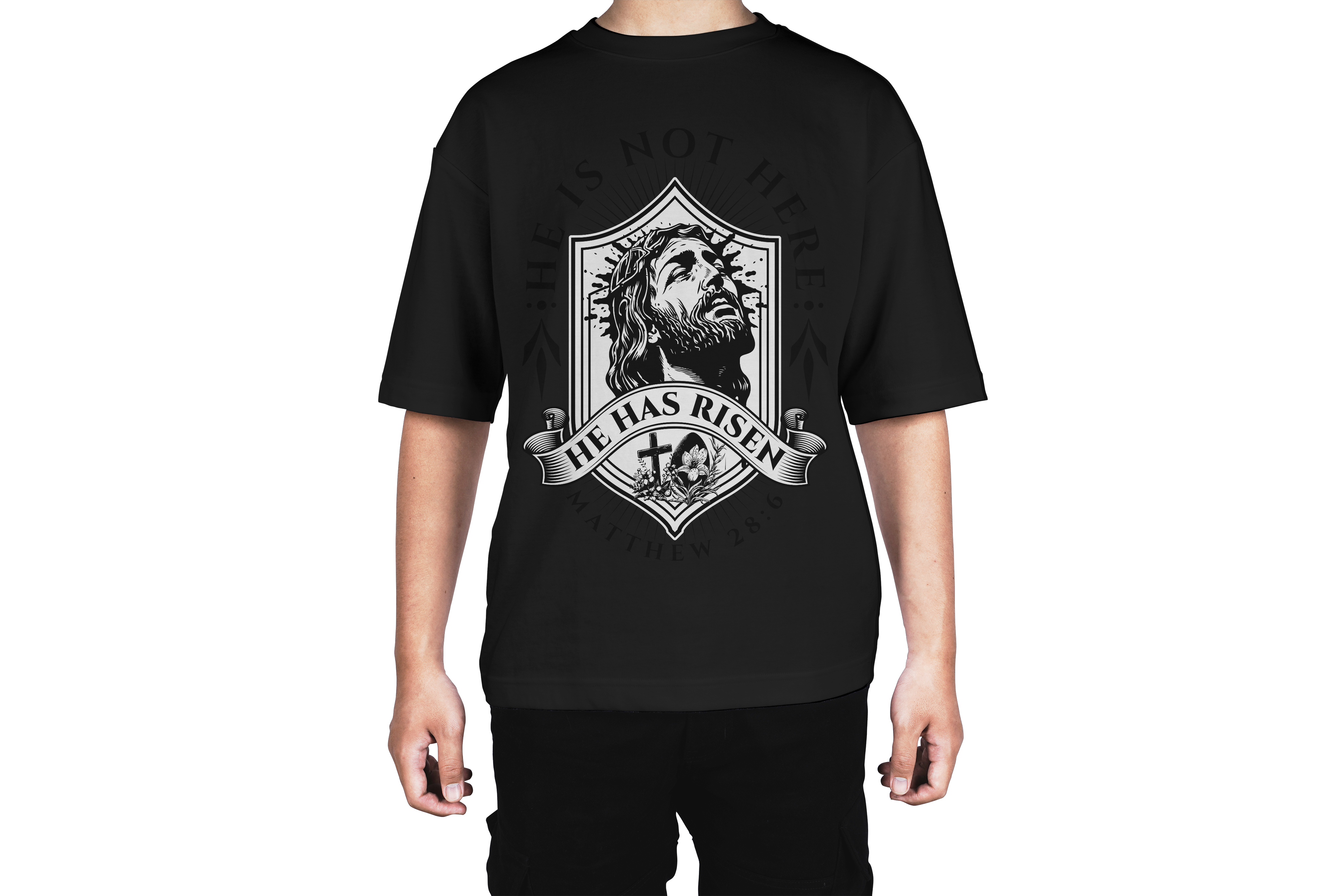 He Has Risen Jesus Tee