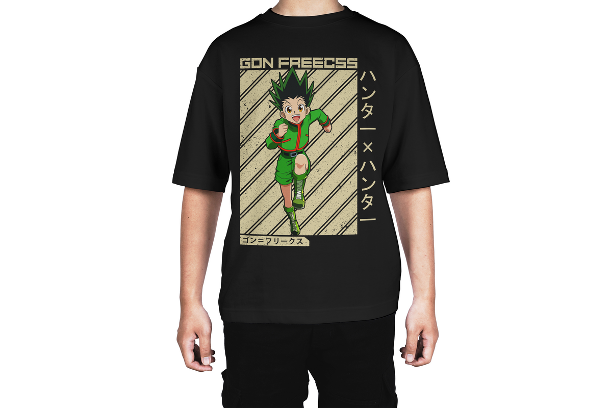 Gon Freecss Beige Retro Tee