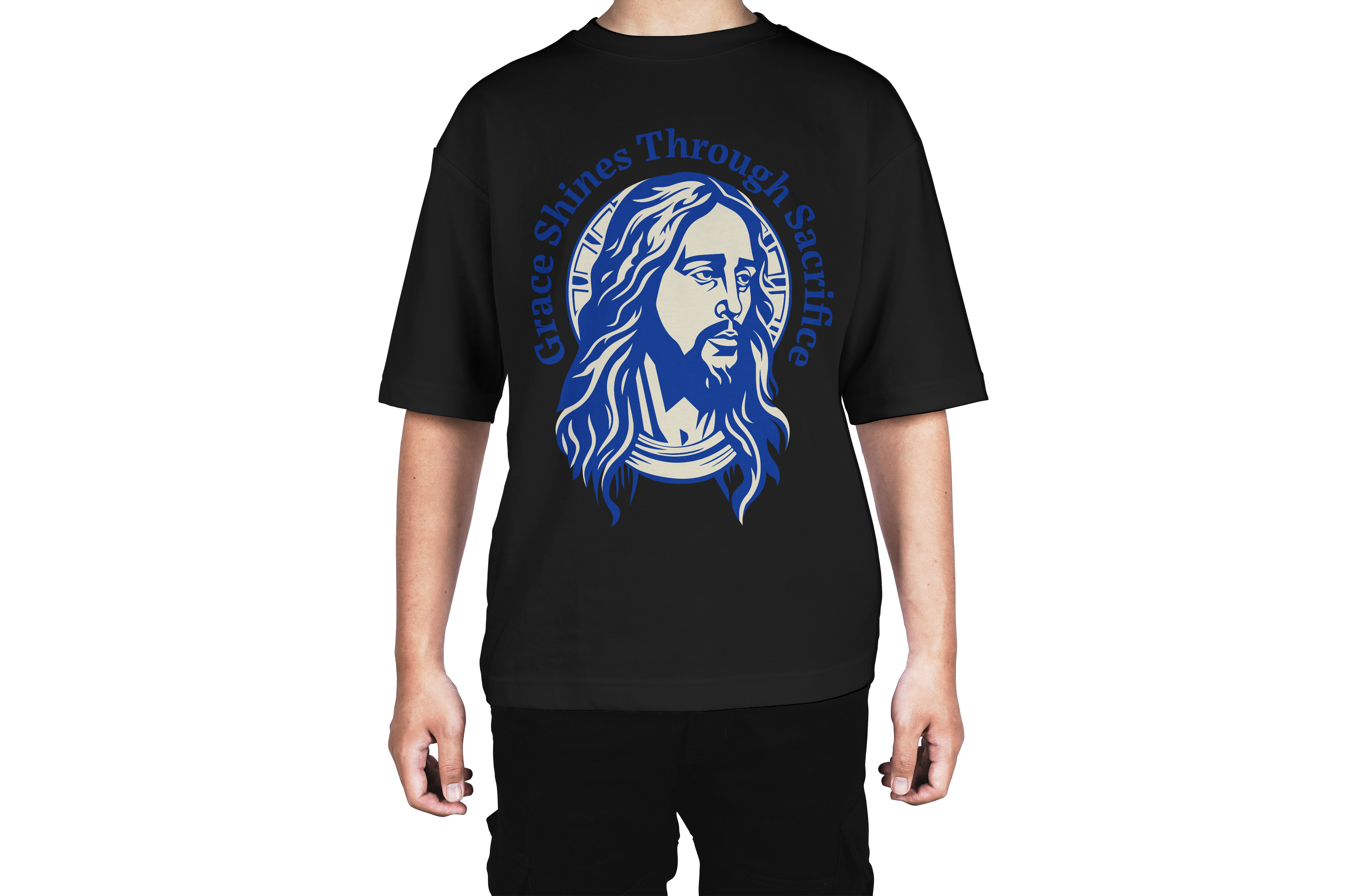 Grace Shines Through Sacrifice Jesus Tee