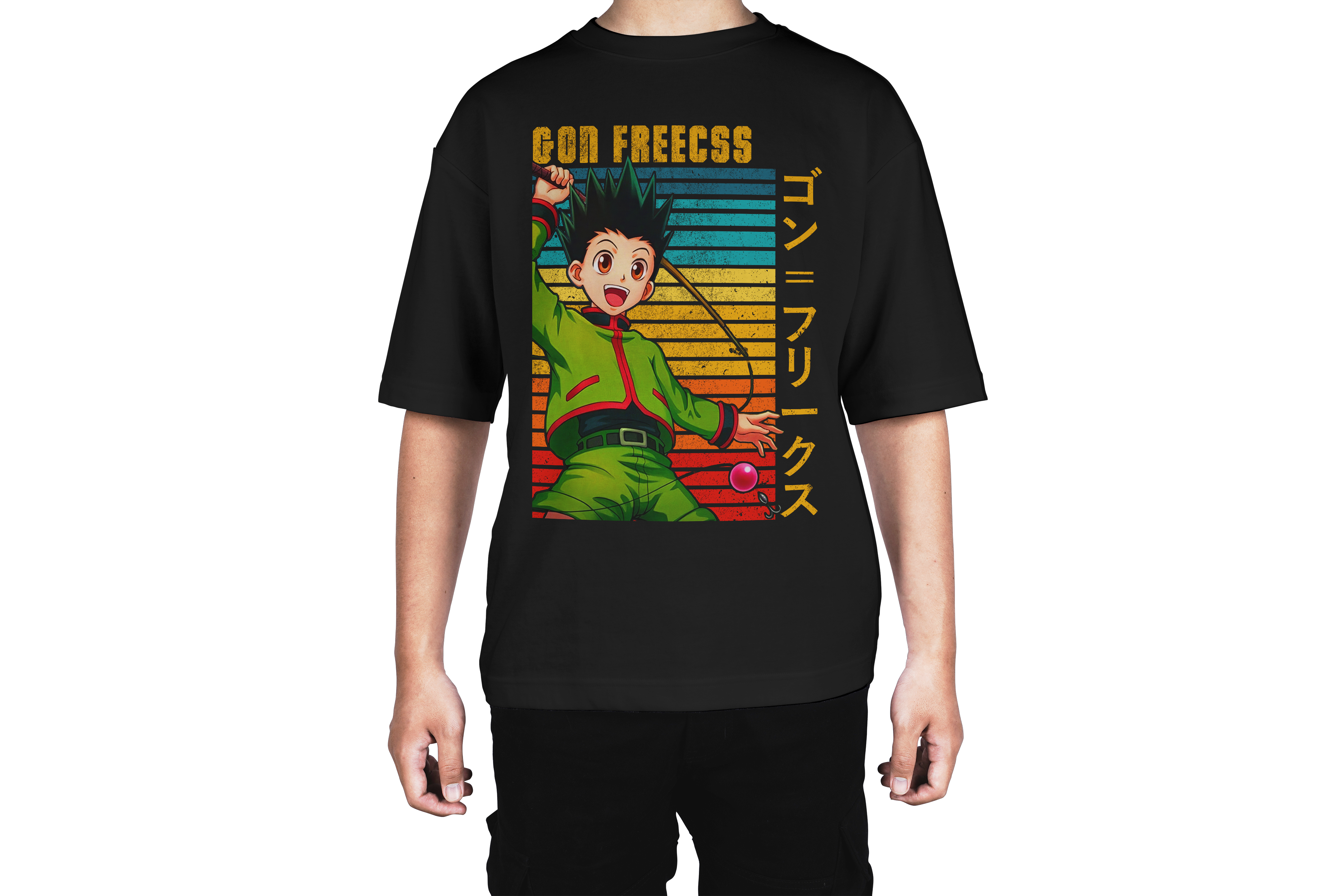Gon Freecss Color Burst Retro Tee