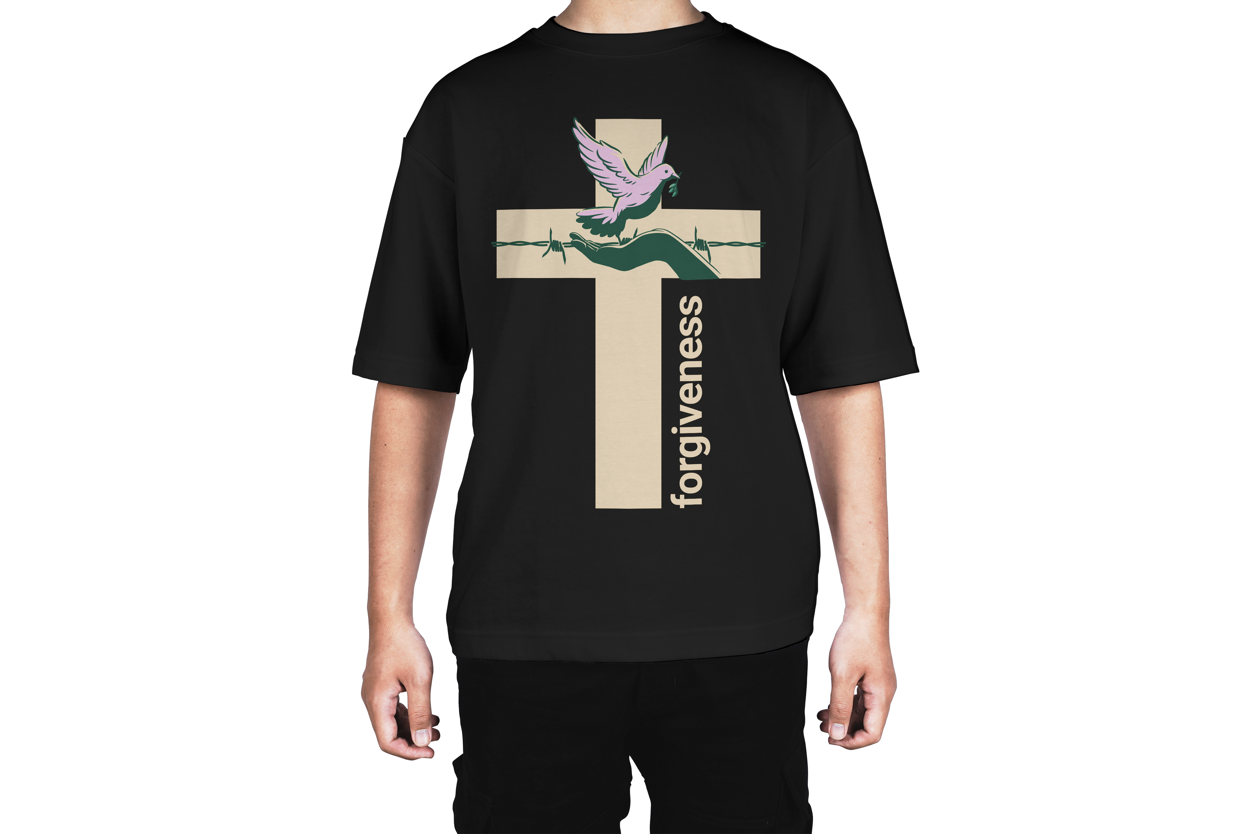 Forgiveness Cross Dove Tee