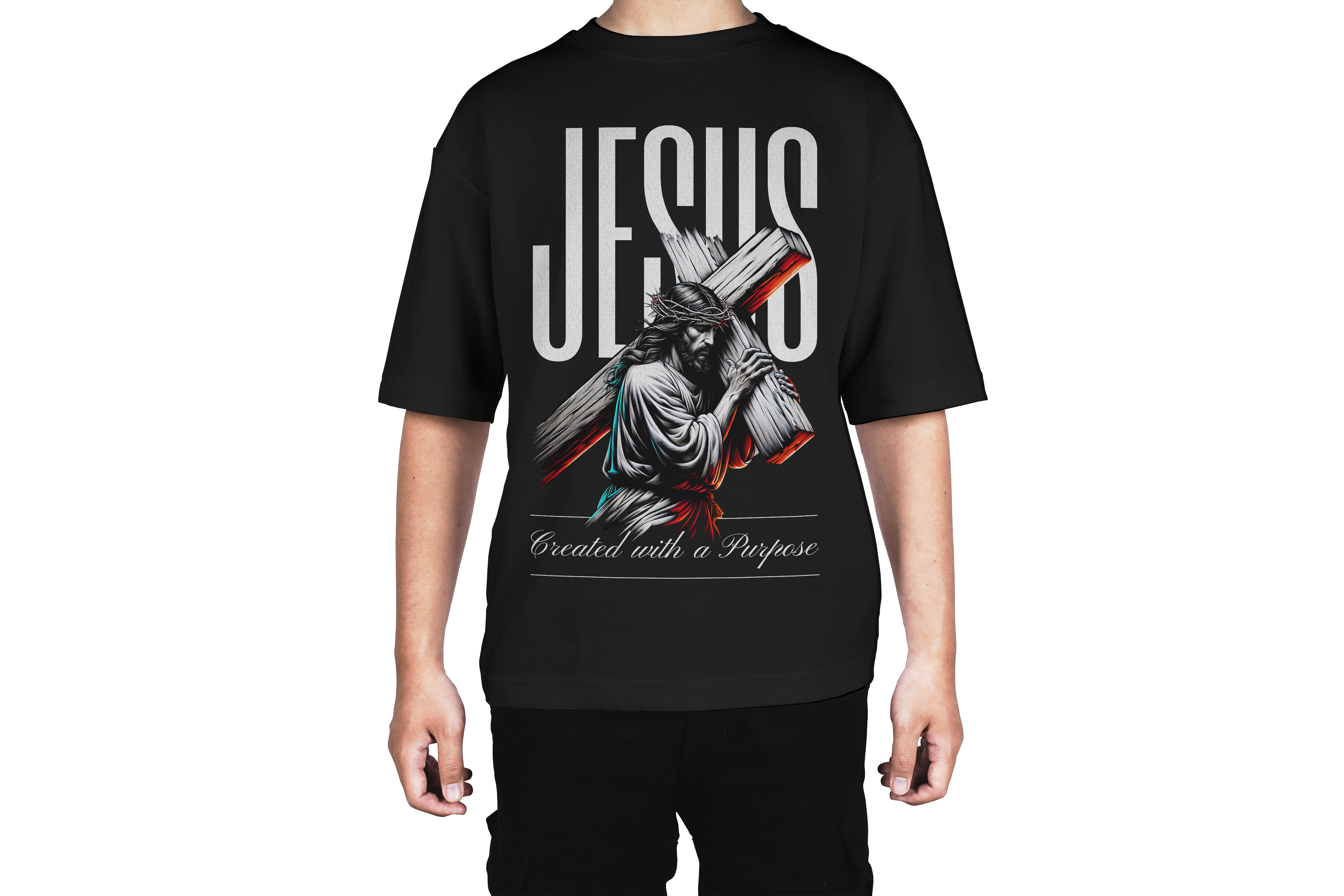 Jesus Carrying Cross Tee