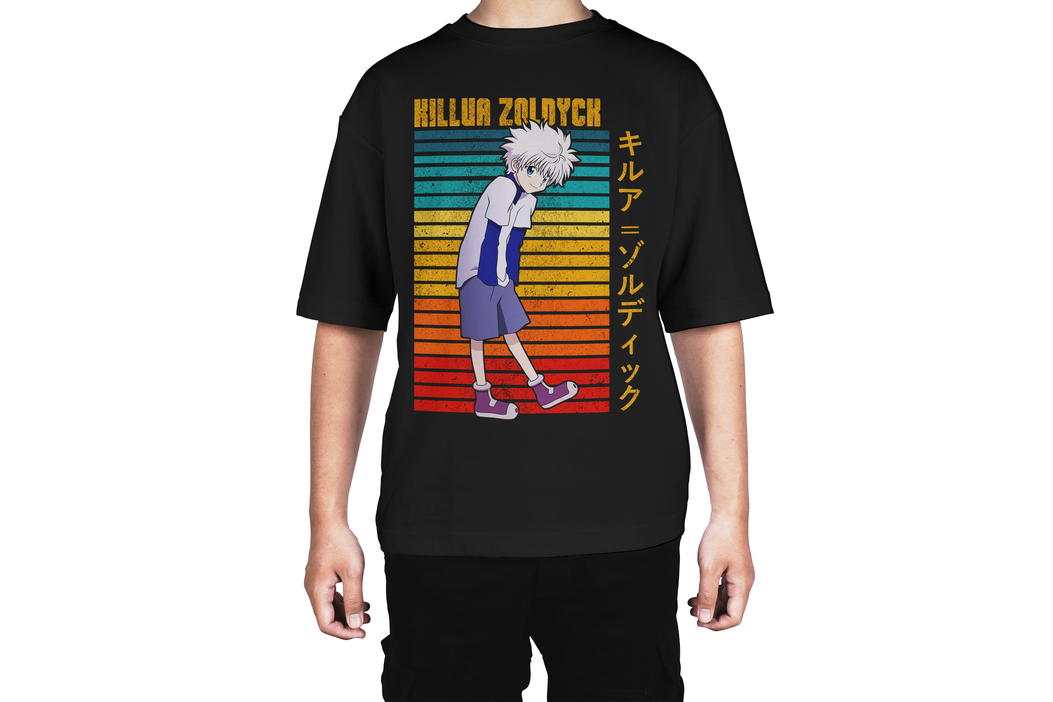 Killua Bold Colors Anime Tee