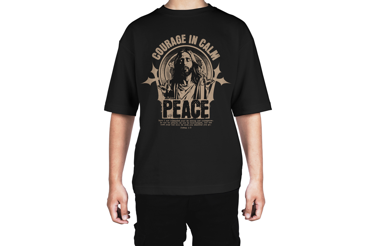 Courage in Calm Peace Through Christ Tee