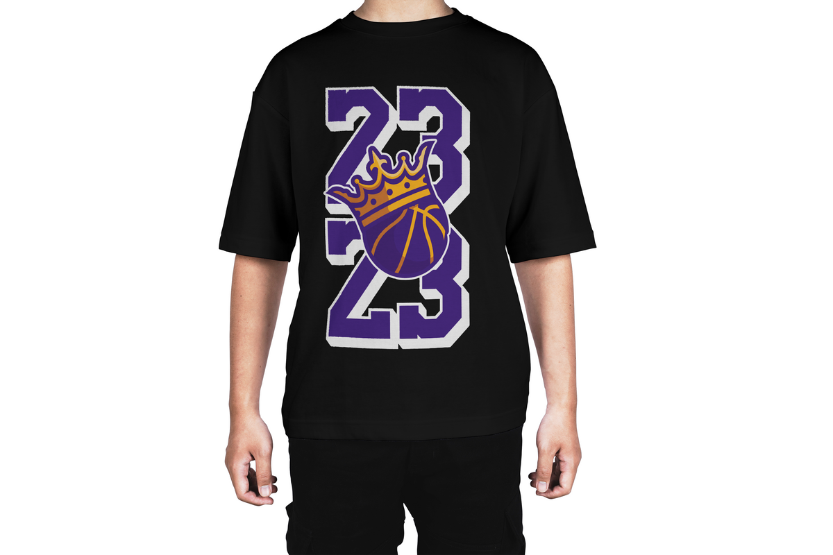 King James 23 Crown Basketball Tee