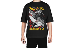 Chainsaw Man Riding Shark Tee