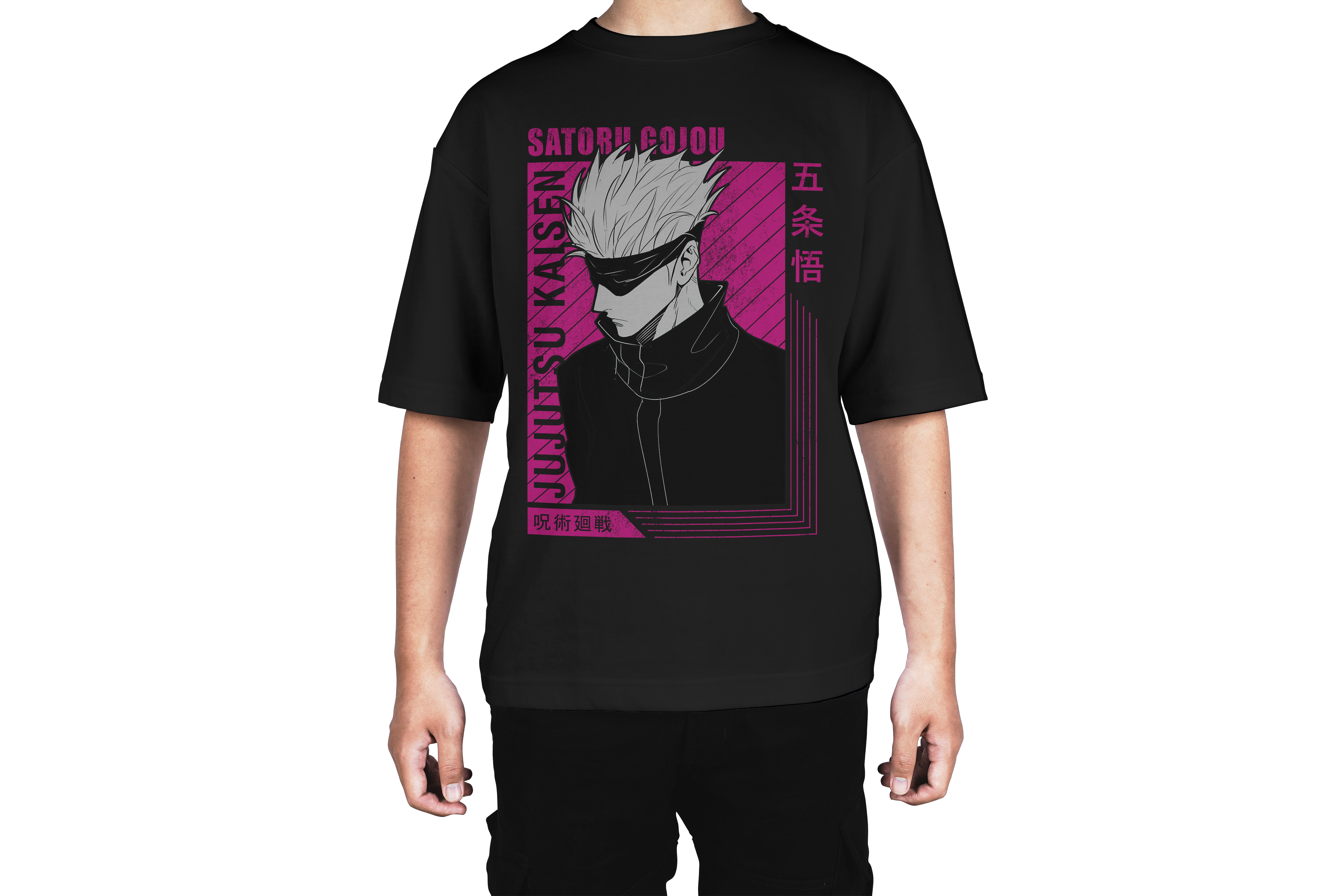 Gojo Satoru Neon Frame Tee