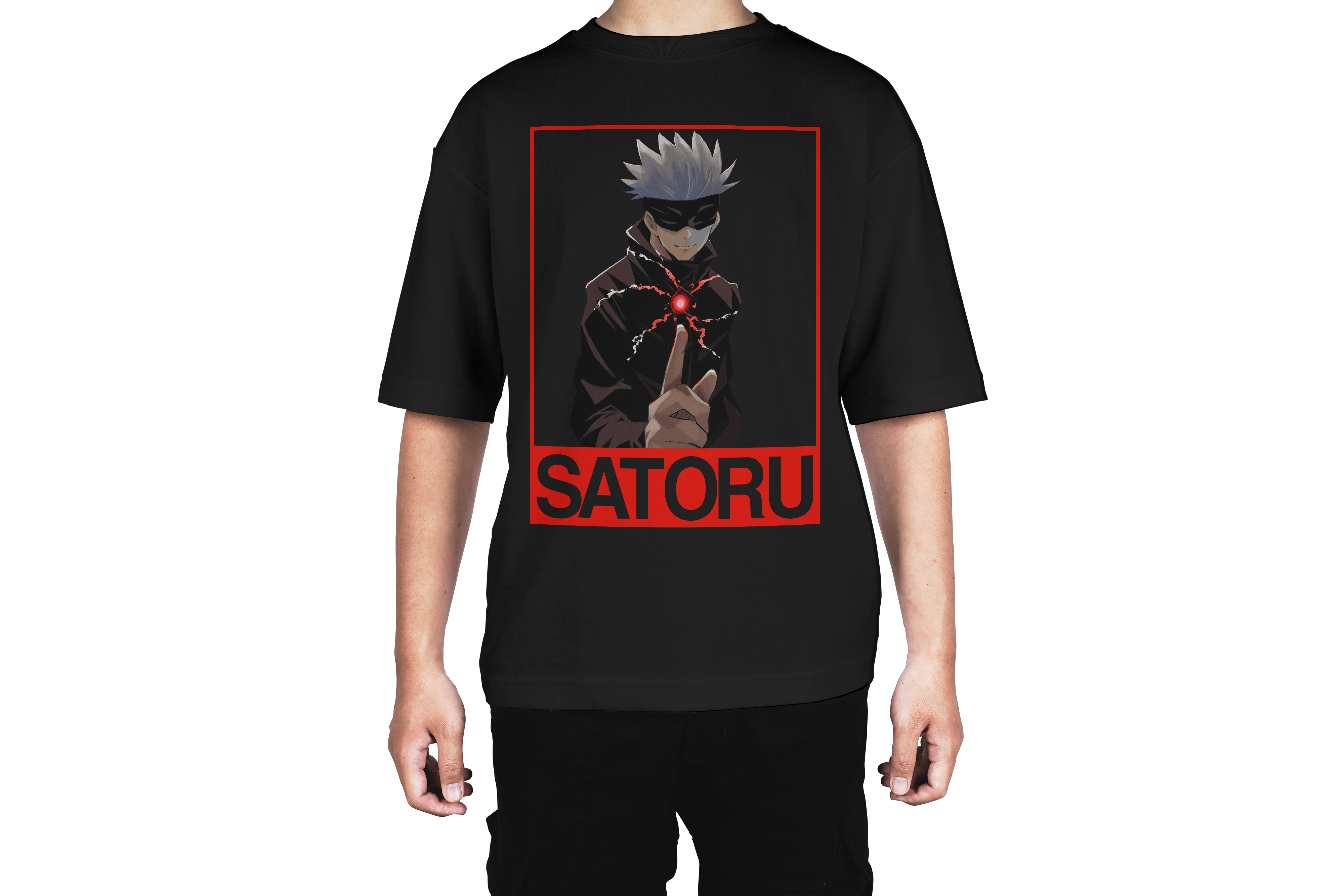 Gojo Red Box Finger Pose Tee