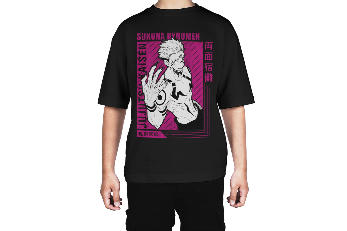 Sukuna Monochrome Rage Tee