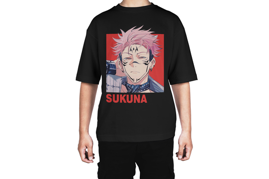 Bold Sukuna Pink Hair Tee