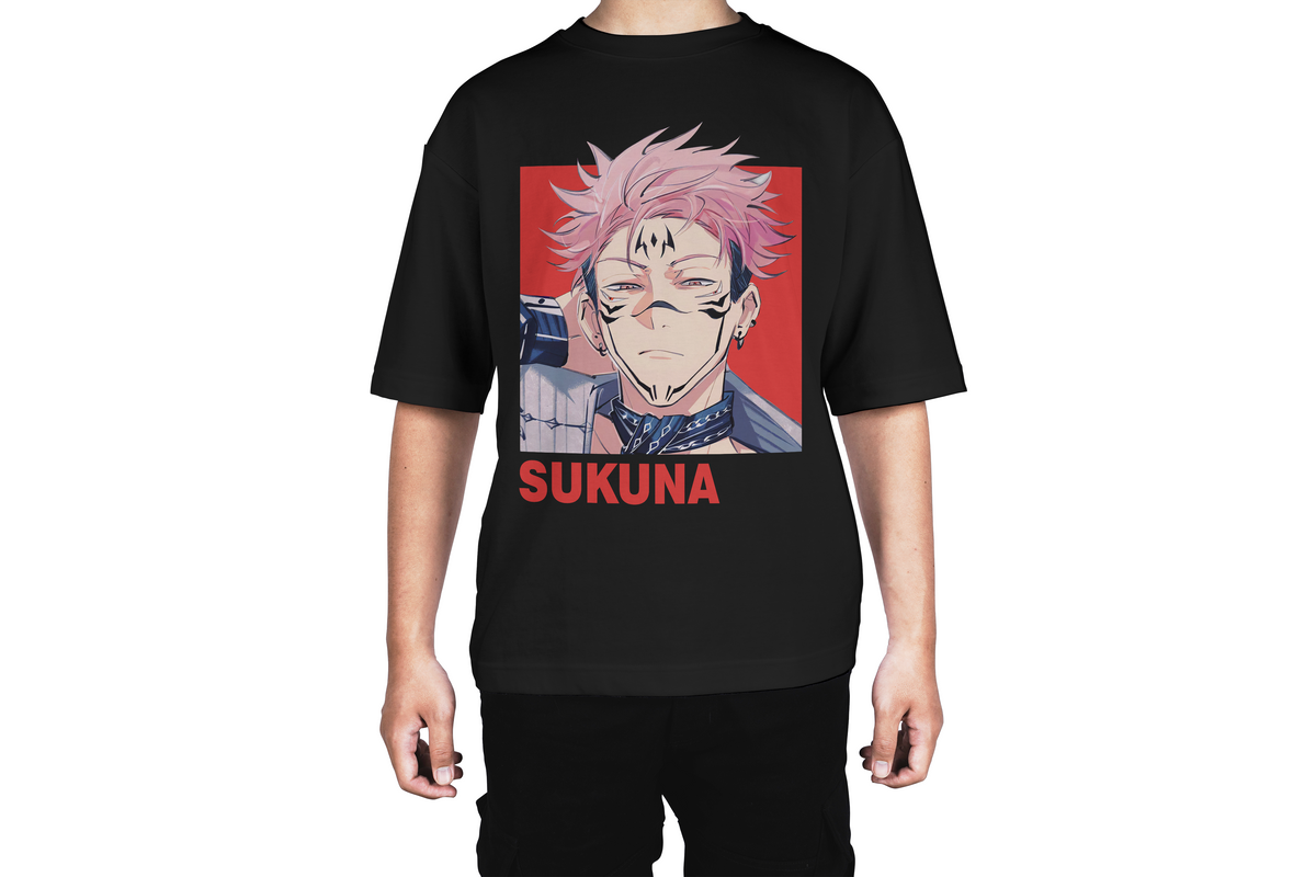 Bold Sukuna Pink Hair Tee