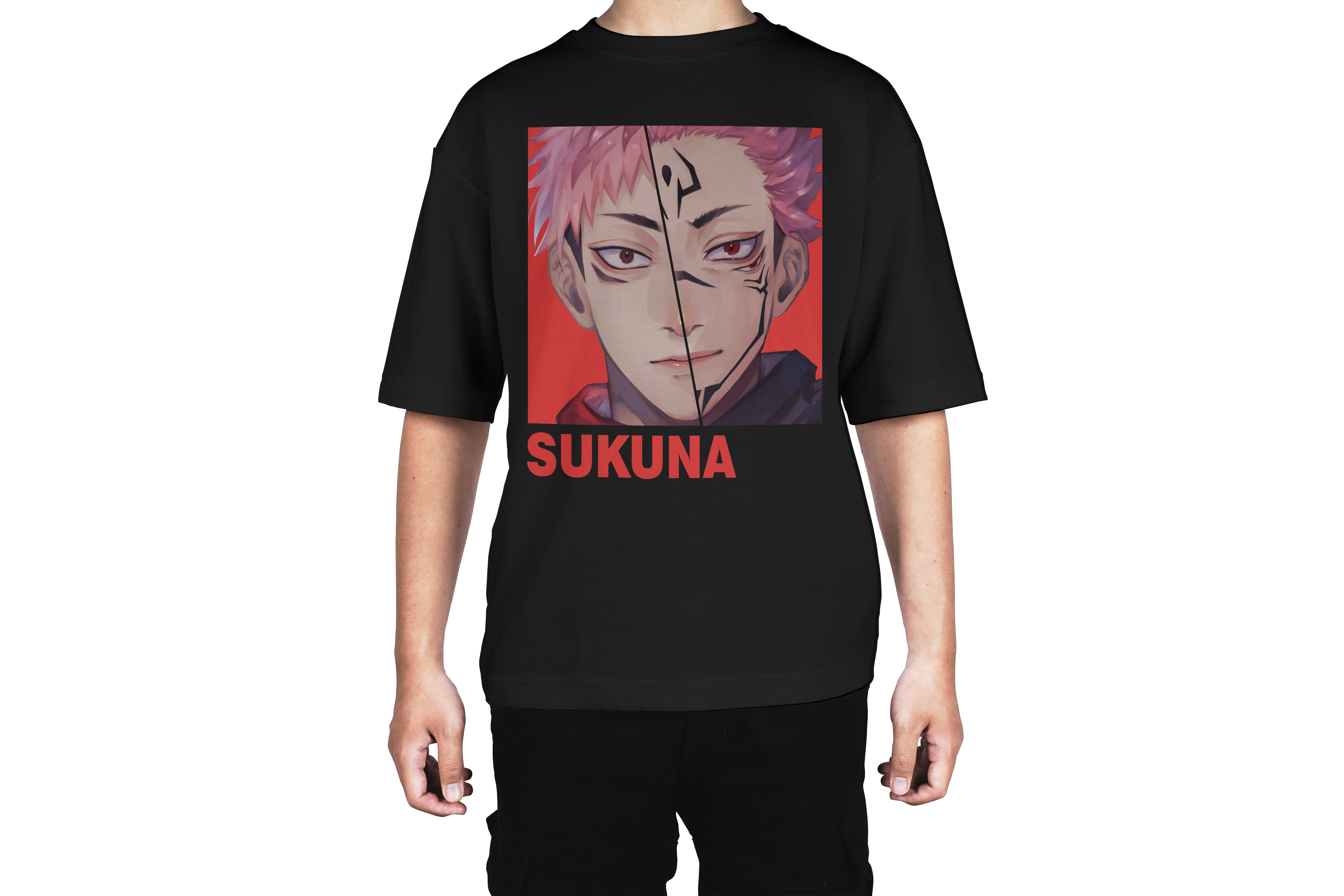 Half Sukuna Half Yuji Tee