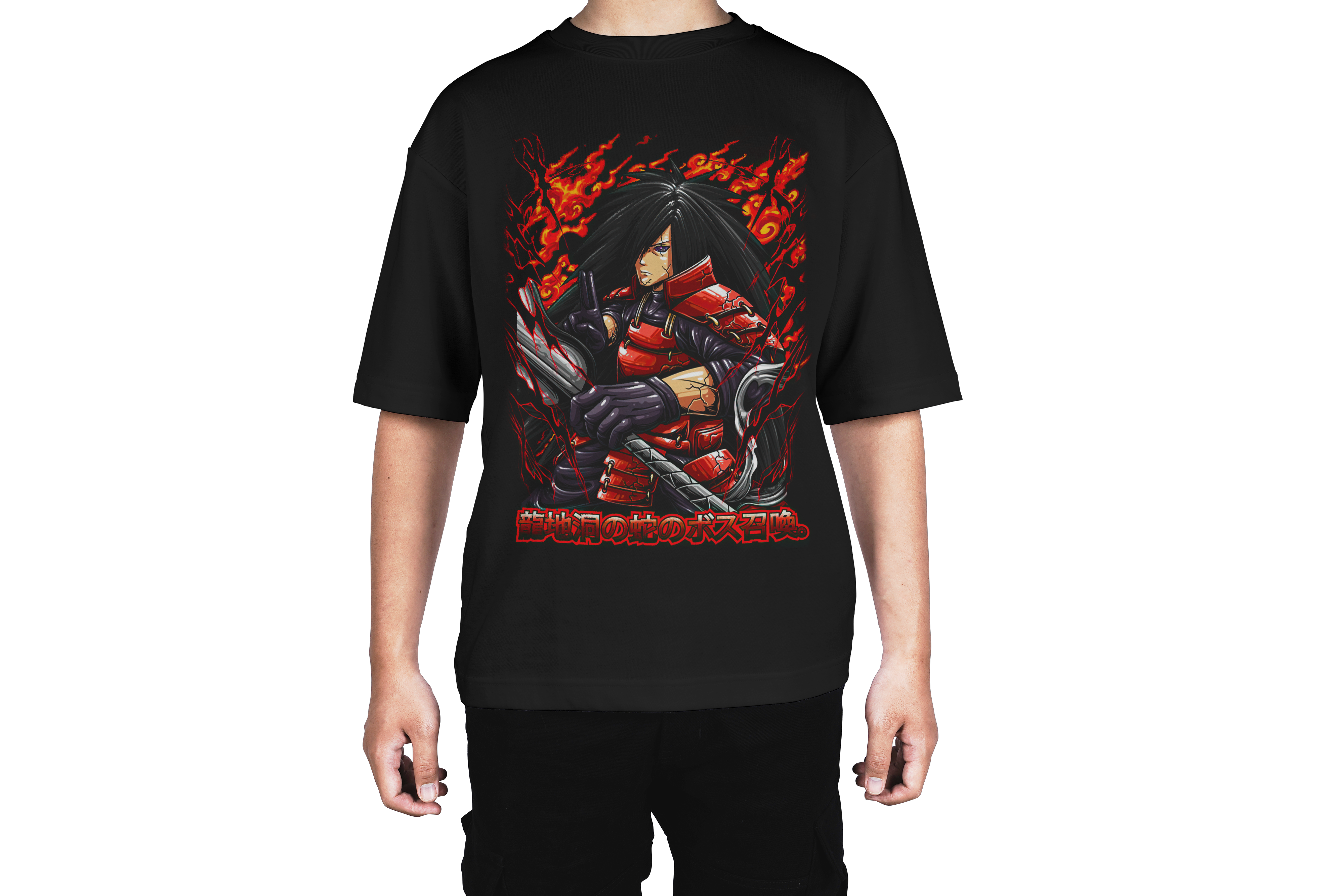Flaming Samurai Boss Tee