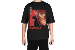 Sukuna & Yuji Dark Red  Tee