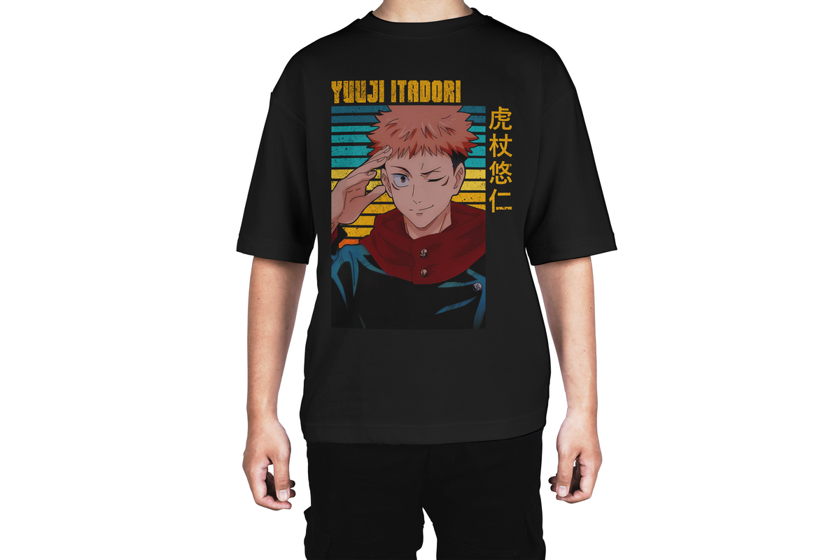 Yuji Itadori Retro Stripes Tee