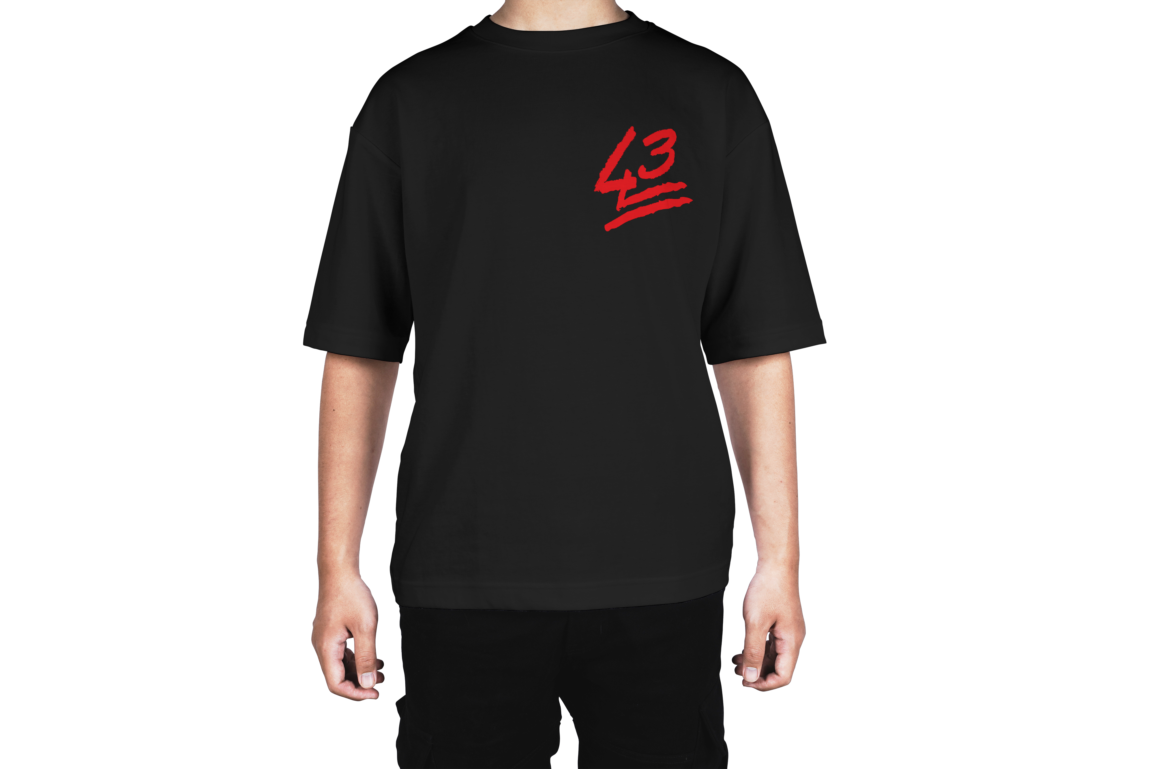 43 Red Print Tee