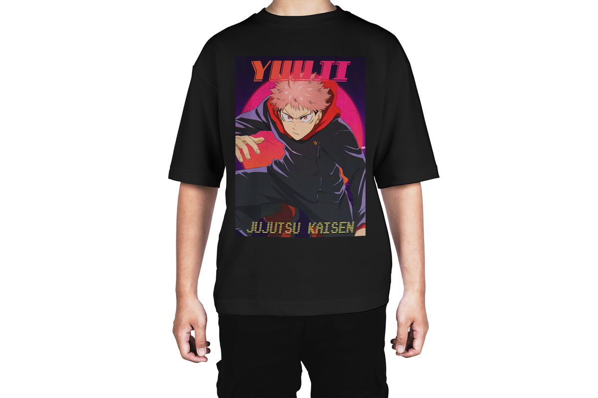 Yuuji Itadori Retro Neon Tee