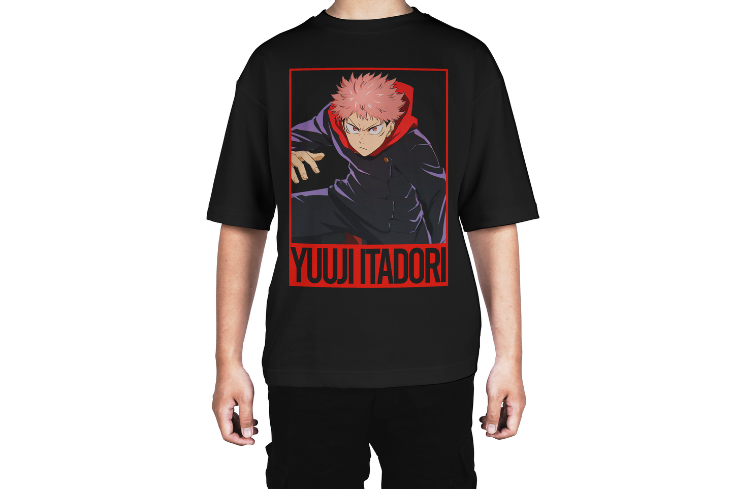 Retro Yuuji Itadori Neon Punch Tee