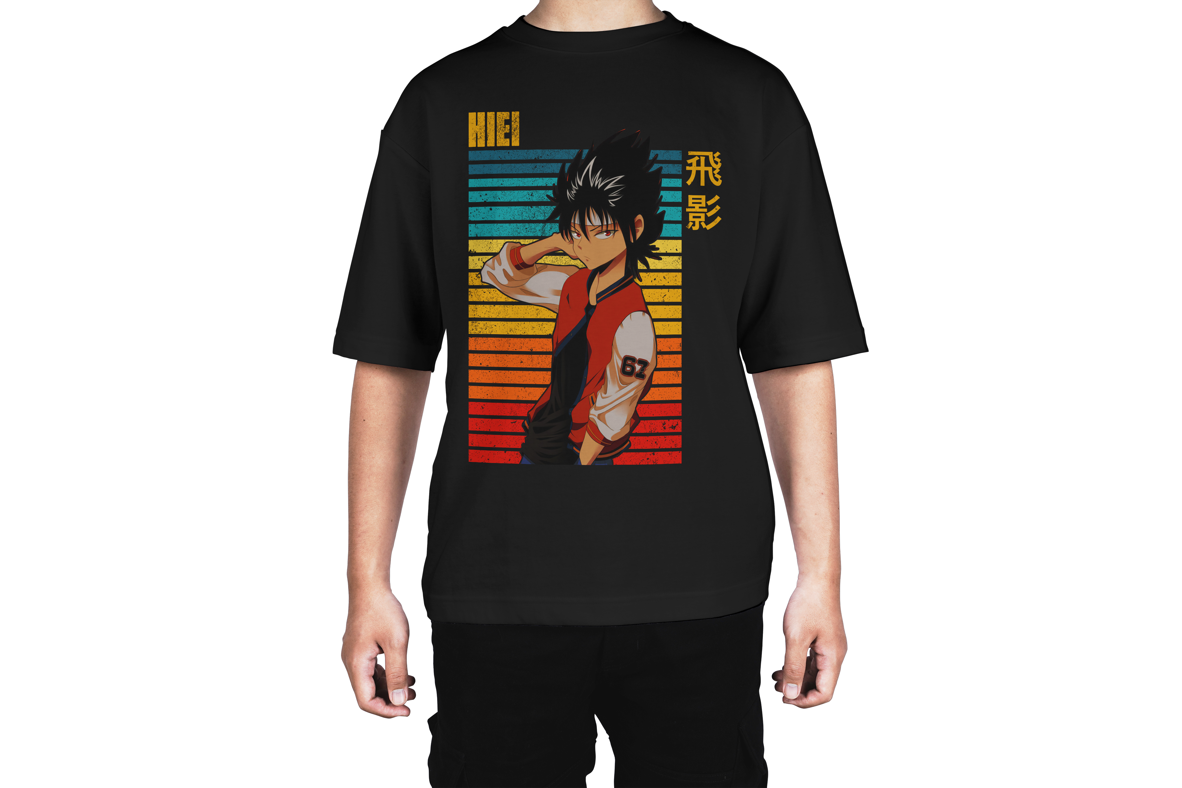 Hiei Hakusho Retro Sunset Tee
