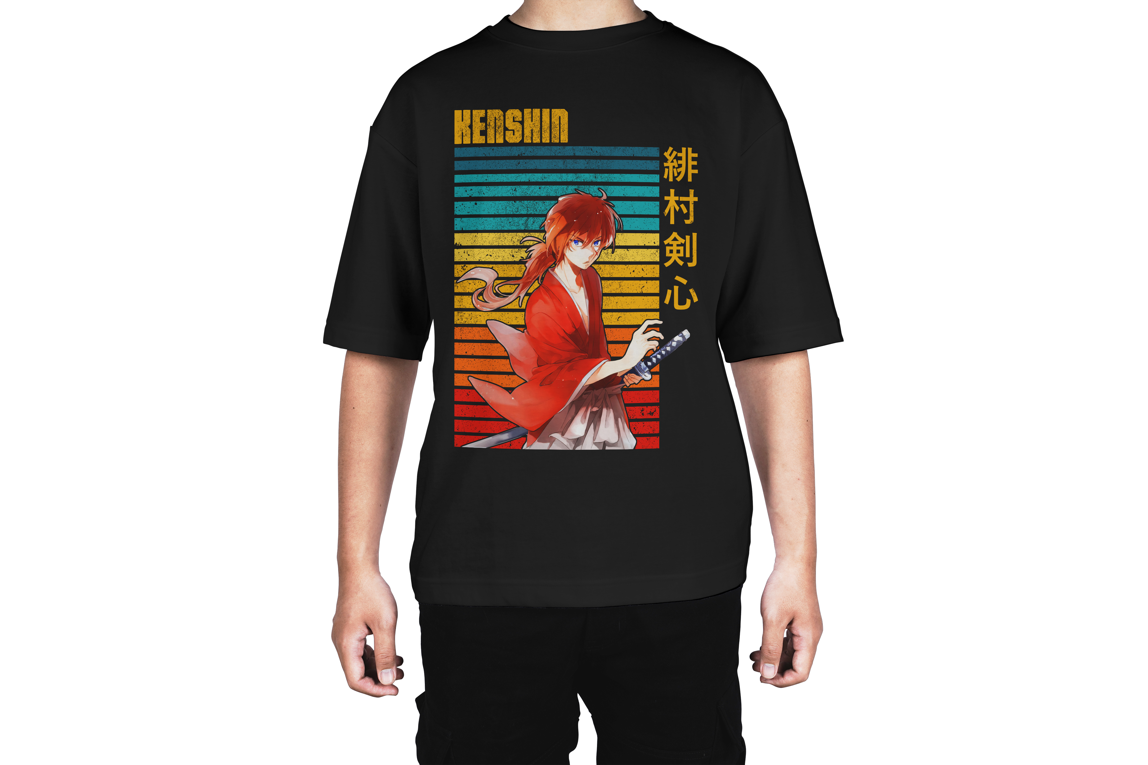 Kenshin Himura Retro Sunset Tee