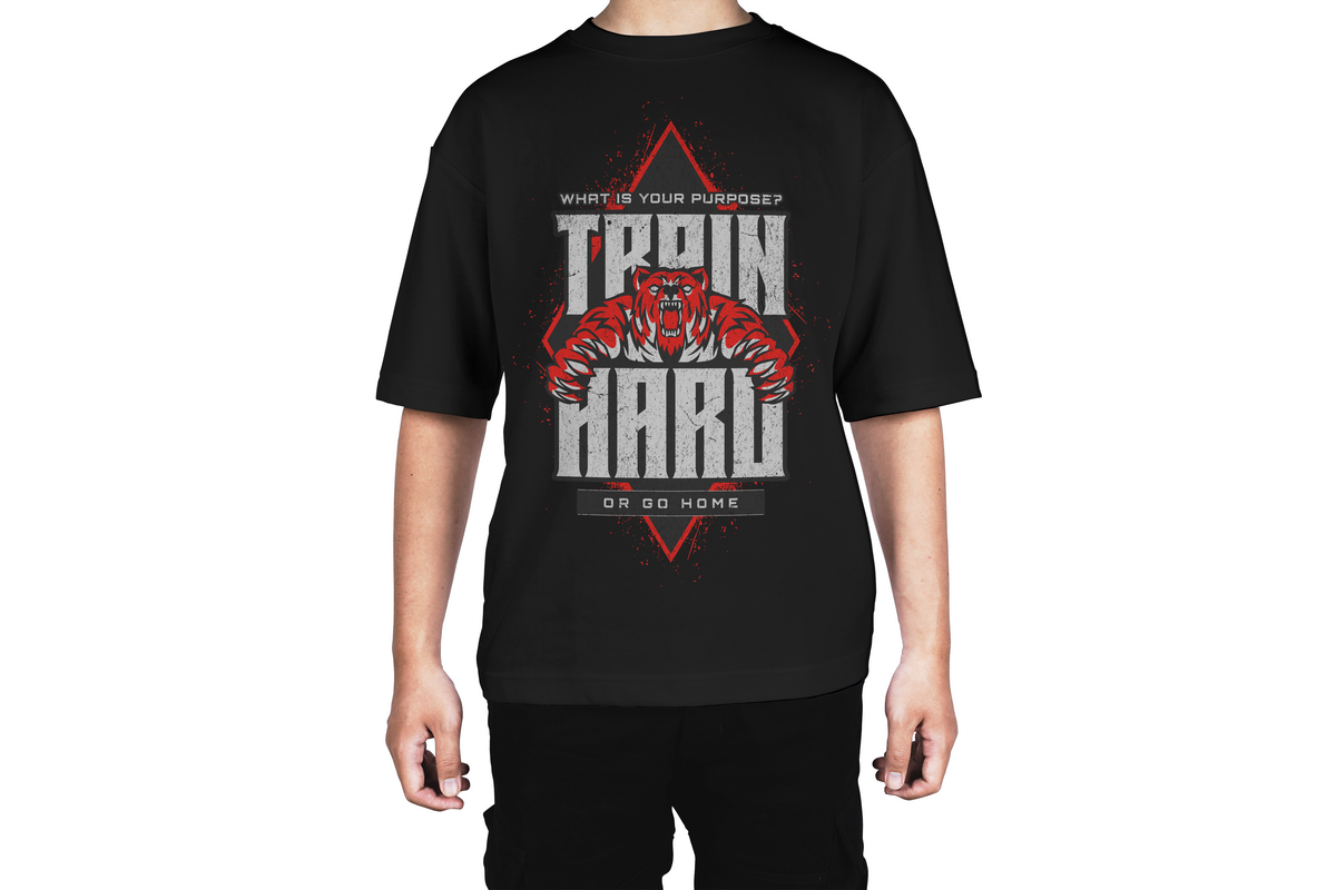 Train Hard Tiger Gym Tee