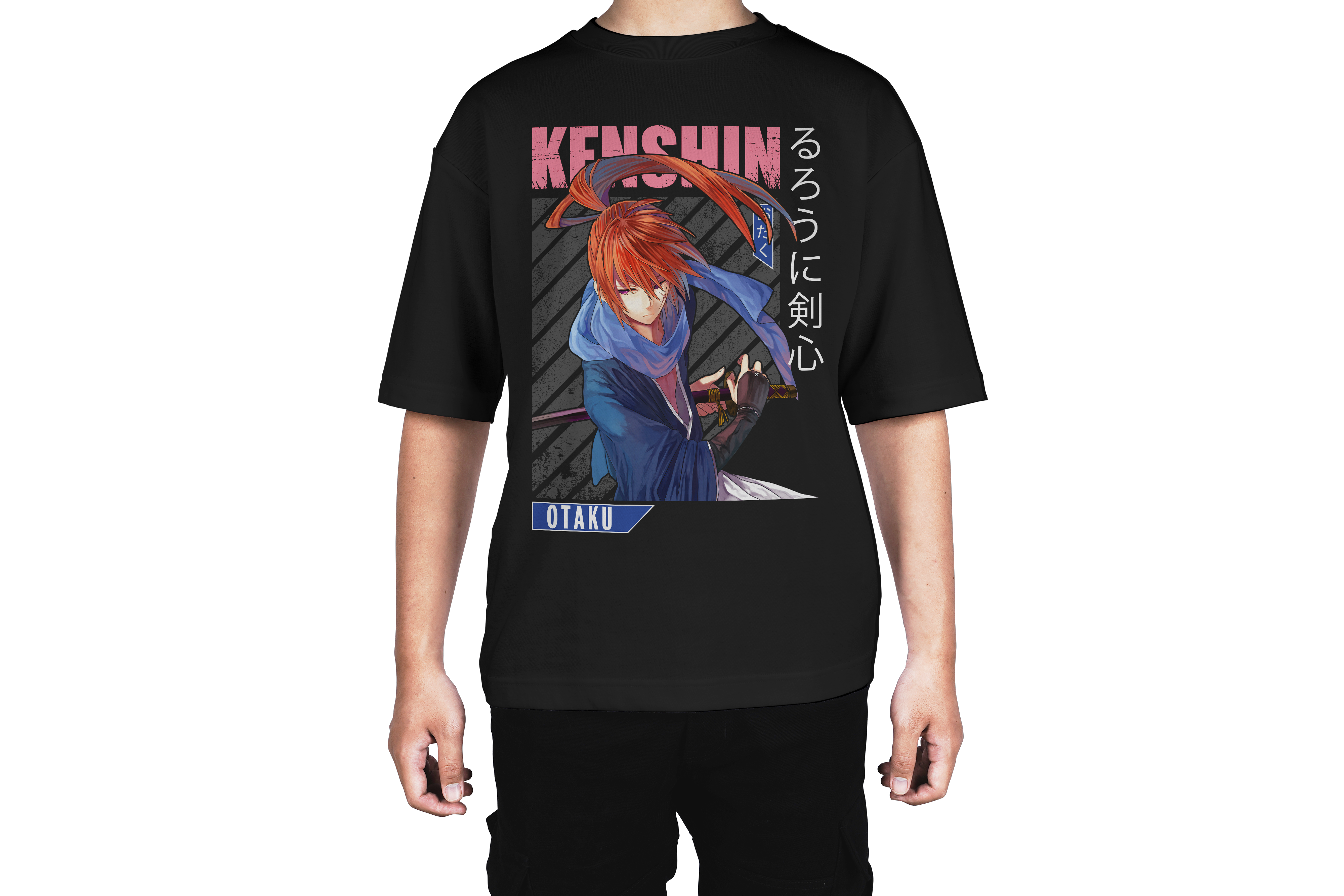 Kenshin Blue Cloak Anime Tee