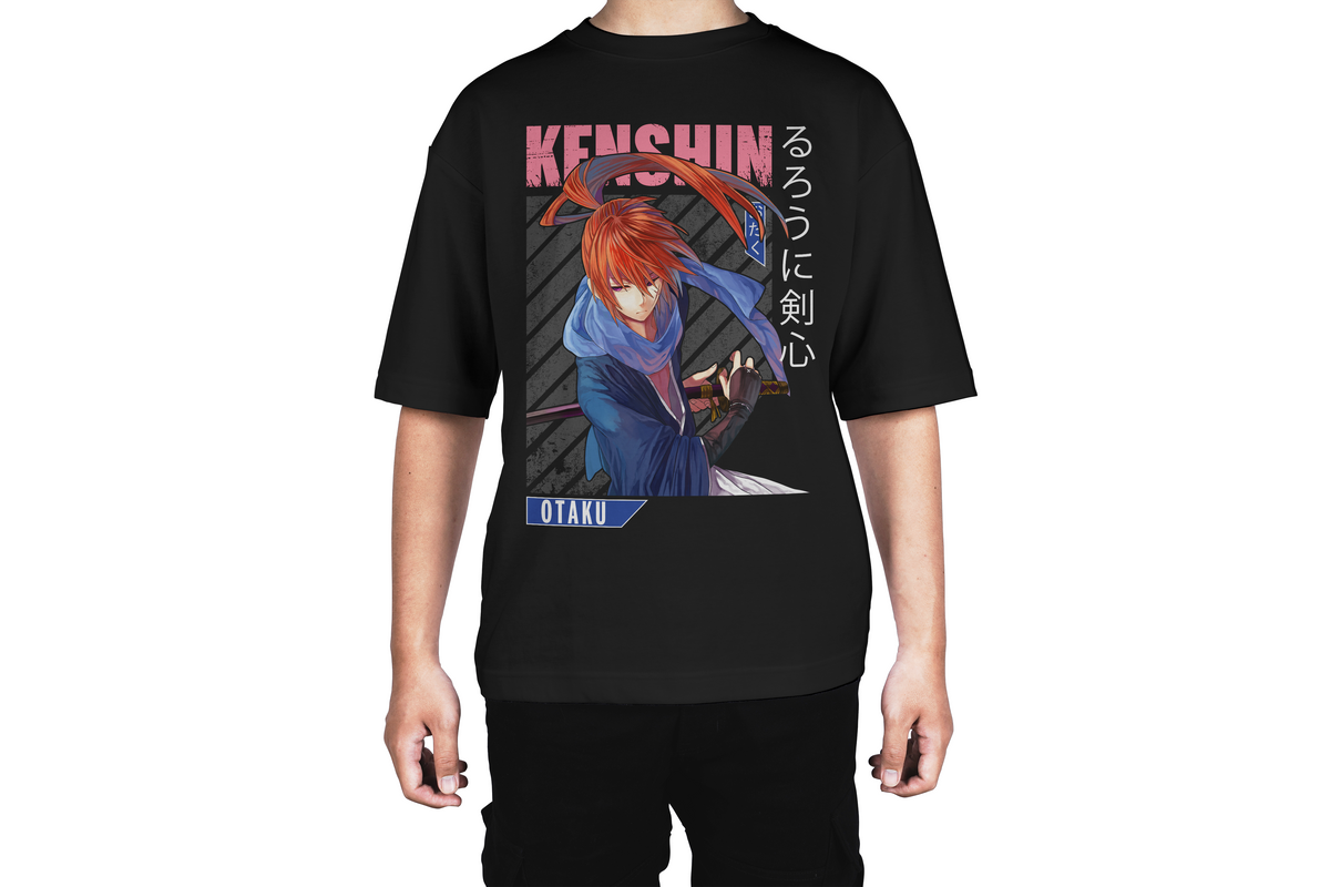 Kenshin Blue Cloak Anime Tee