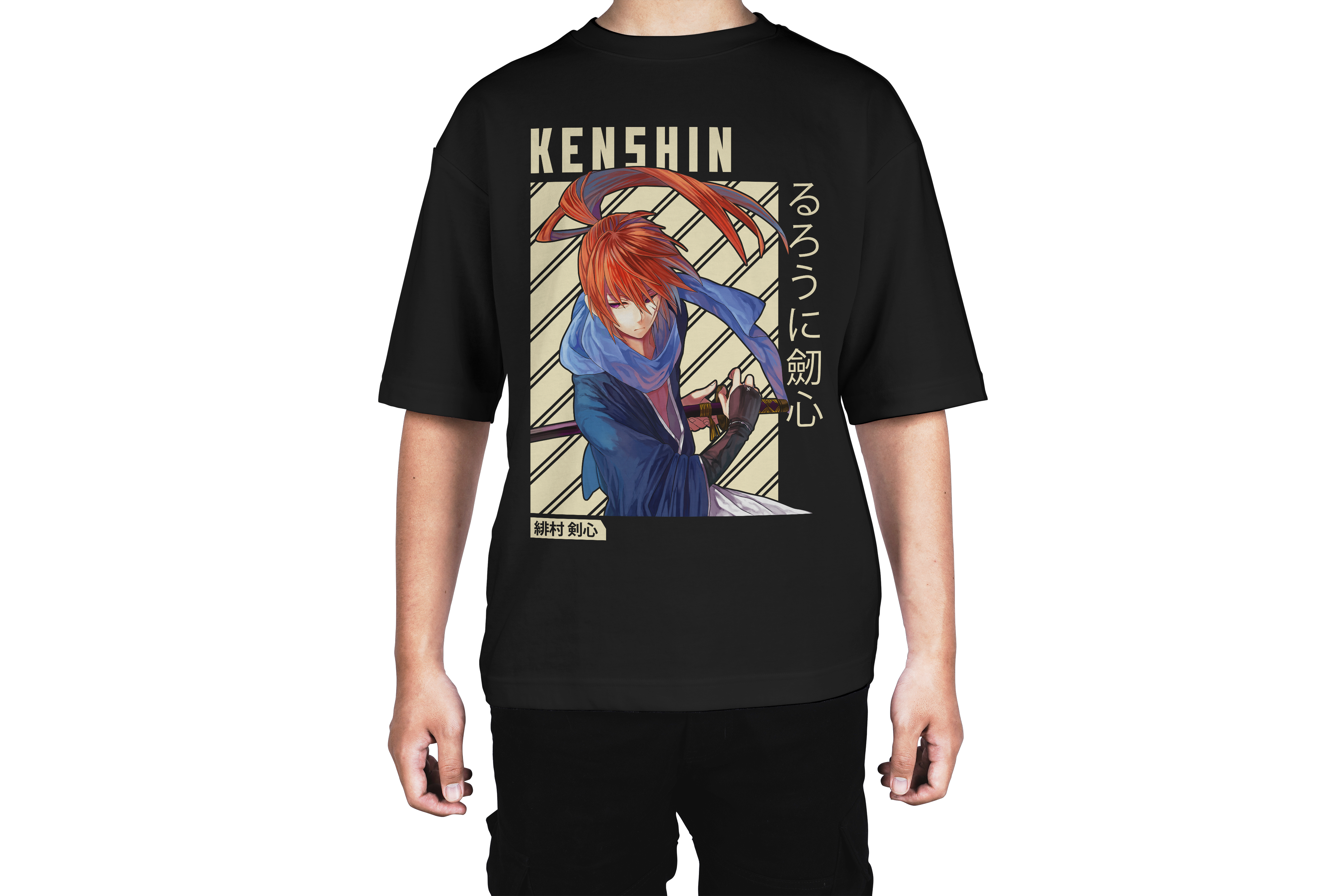 Kenshin Blue Battle Tee