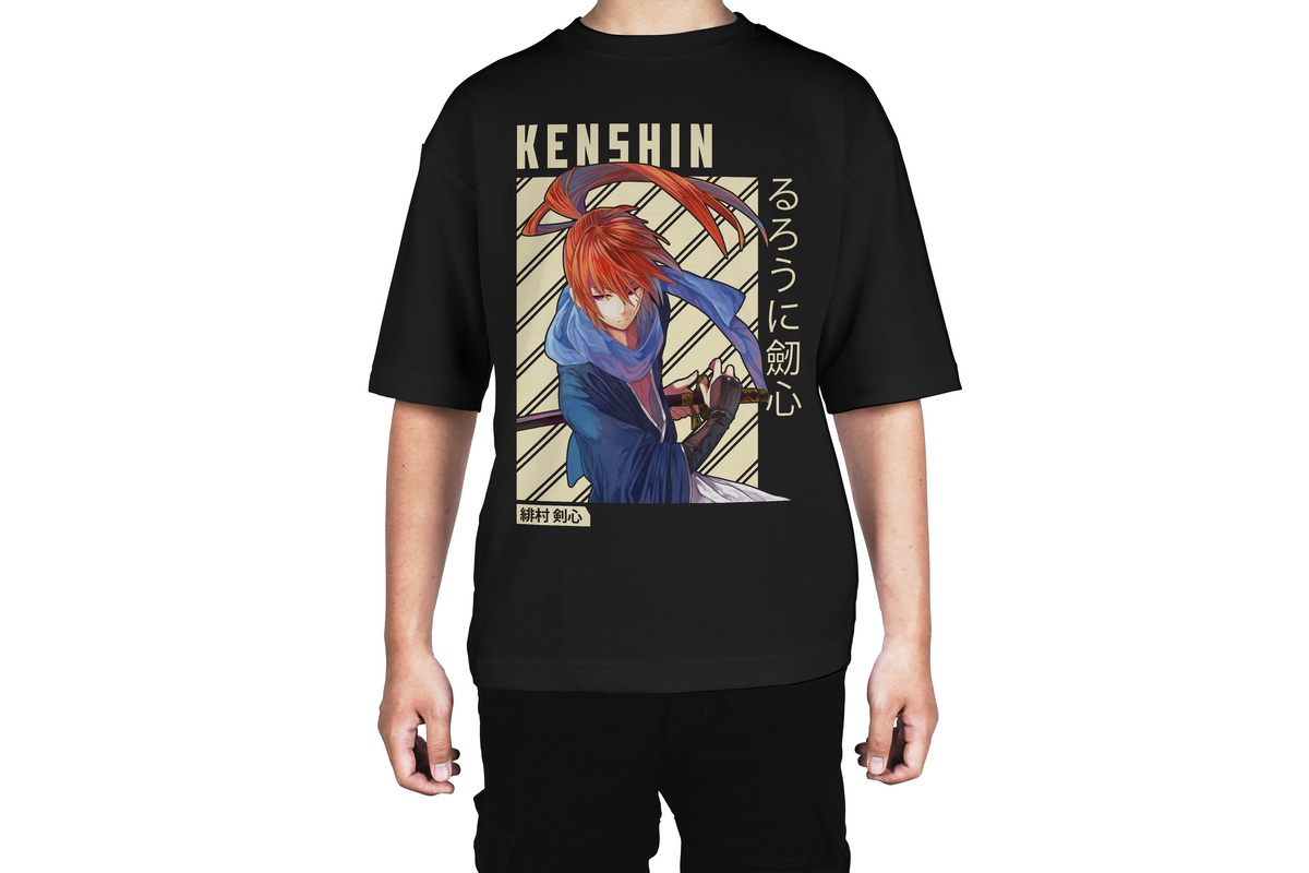Kenshin Blue Battle Tee
