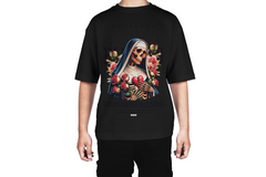 Blessed Nun with Roses and Skeleton Tee